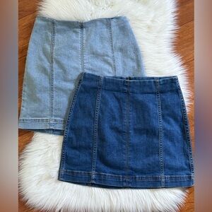 Wild Fable Denim Mini Skirts - Size 2 - Bundle of 2